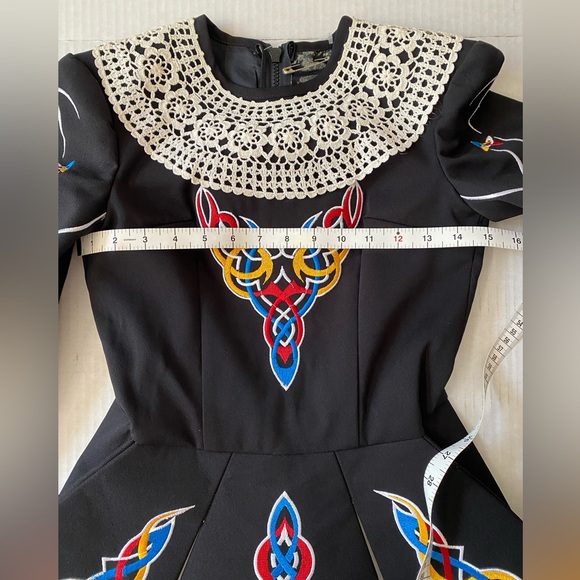 Irish Step Dance Costume with Cape Piece Custom Design Size XS - Picture 9 of 16